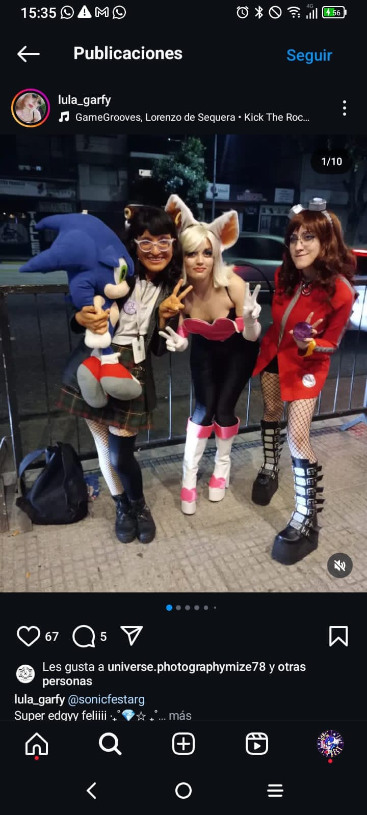 Documento oficial y credencial de la Sonic Fest