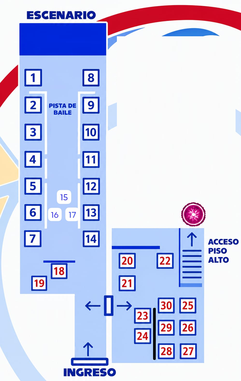 Mapa de stands Sonic Expo Fest
